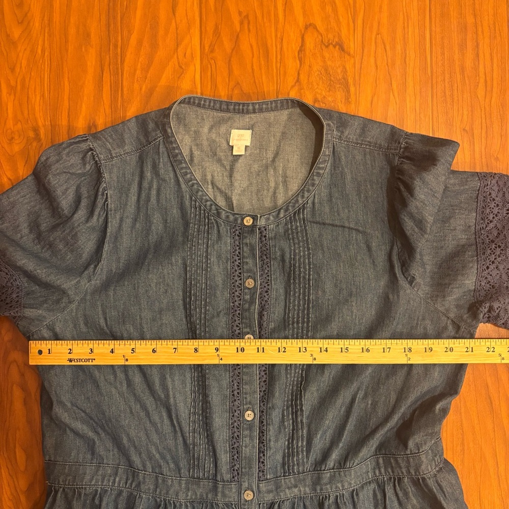 LoveShackFancy Blue Tiered Midi Dress - Picture 4 of 7